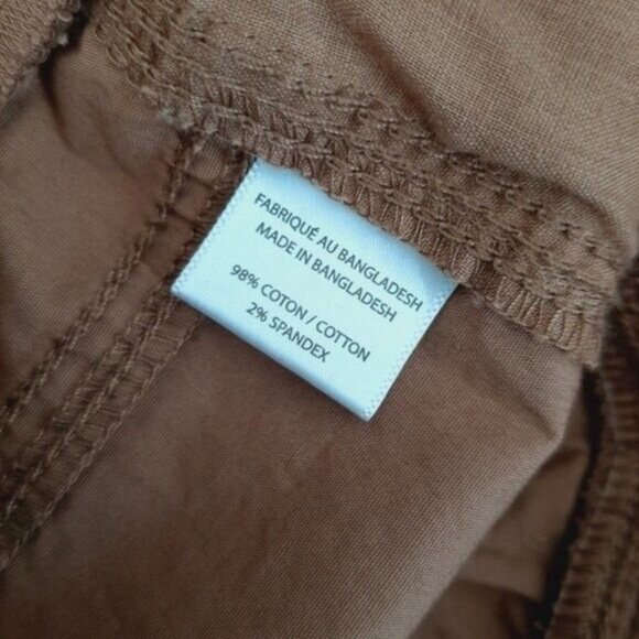 MYSTYLE | Casual Cropped Pull-on  Pants Tan Sz XL - Picture 7 of 7